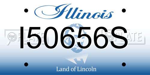 I50656S Illinois License Plate