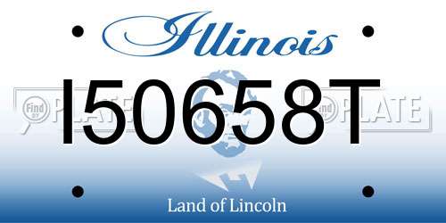 I50658T Illinois License Plate