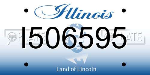 I506595 Illinois License Plate
