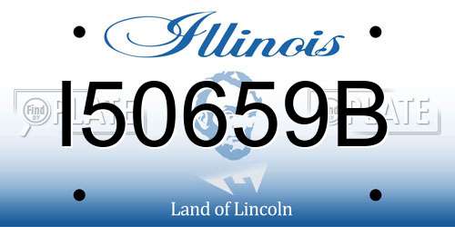 I50659B Illinois License Plate