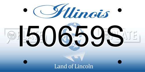 I50659S Illinois License Plate