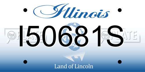 I50681S Illinois License Plate