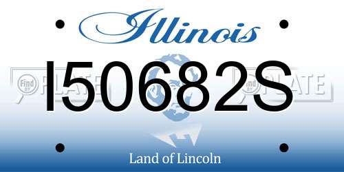 I50682S Illinois License Plate