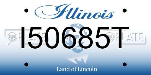 I50685T Illinois License Plate