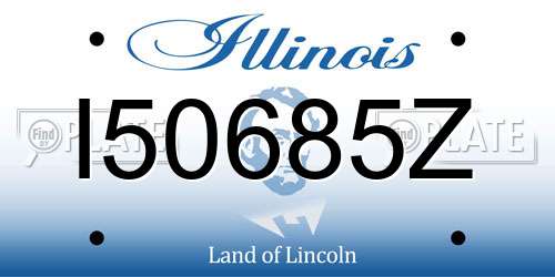 I50685Z Illinois License Plate