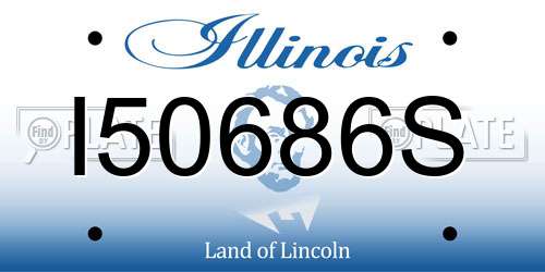 I50686S Illinois License Plate
