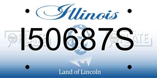 I50687S Illinois License Plate
