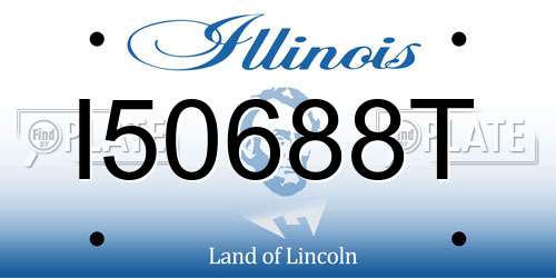 I50688T Illinois License Plate