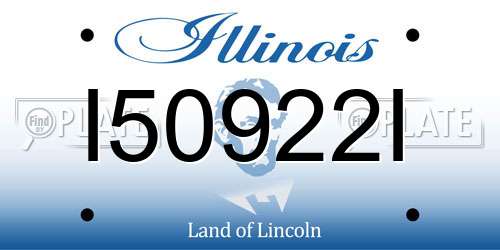 I50922I Illinois License Plate