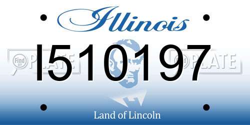 I510197 Illinois License Plate
