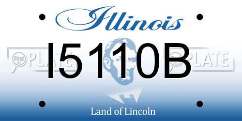 I5110B Illinois License Plate