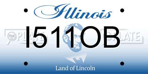 I511OB Illinois License Plate