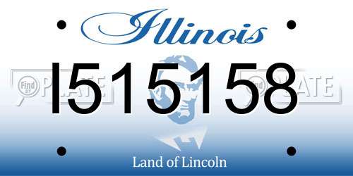 I515158 Illinois License Plate