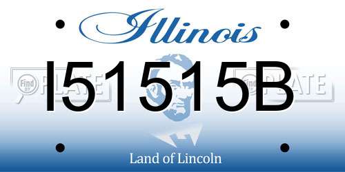 I51515B Illinois License Plate