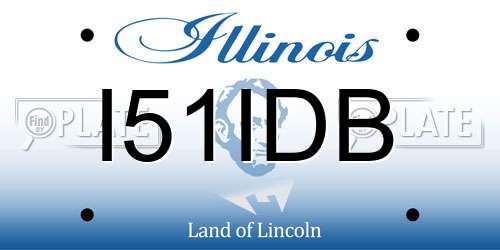I51IDB Illinois License Plate