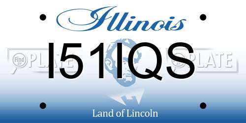 I51IQS Illinois License Plate
