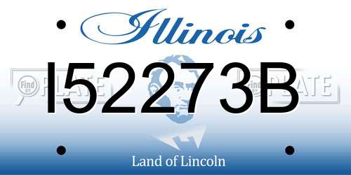I52273B Illinois License Plate