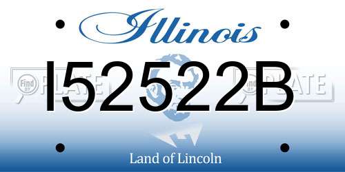 I52522B Illinois License Plate