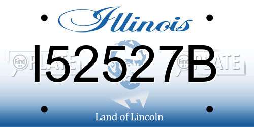 I52527B Illinois License Plate