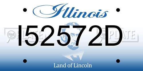 I52572D Illinois License Plate