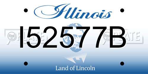 I52577B Illinois License Plate