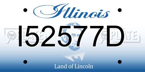 I52577D Illinois License Plate