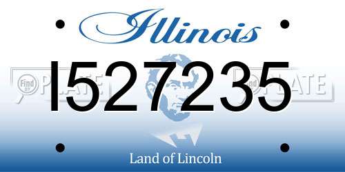 I527235 Illinois License Plate
