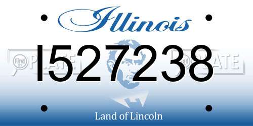 I527238 Illinois License Plate