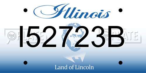 I52723B Illinois License Plate