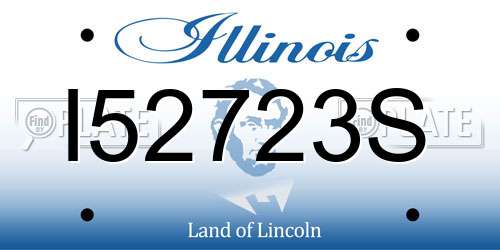 I52723S Illinois License Plate