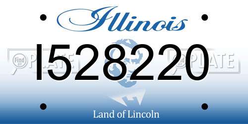 I528220 Illinois License Plate
