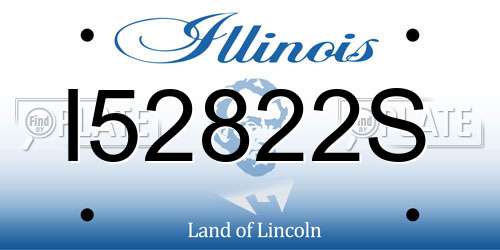 I52822S Illinois License Plate
