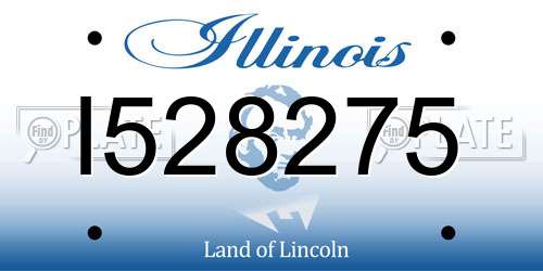 I528275 Illinois License Plate