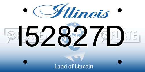 I52827D Illinois License Plate
