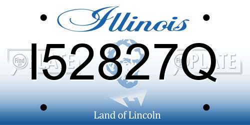 I52827Q Illinois License Plate