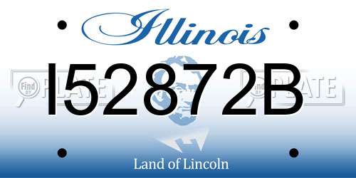 I52872B Illinois License Plate