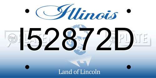 I52872D Illinois License Plate
