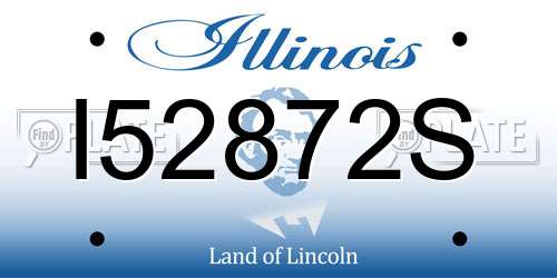 I52872S Illinois License Plate