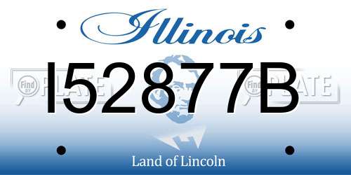 I52877B Illinois License Plate