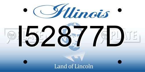 I52877D Illinois License Plate