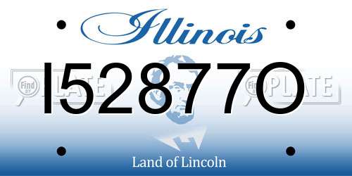 I52877O Illinois License Plate