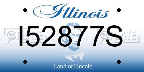I52877S Illinois License Plate