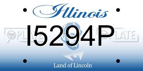 I5294P Illinois License Plate