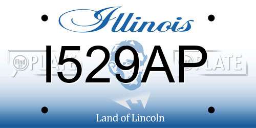 I529AP Illinois License Plate