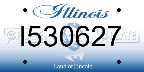 I530627 Illinois License Plate