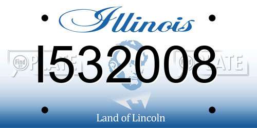 I532008 Illinois License Plate