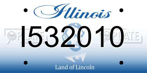 I532010 Illinois License Plate