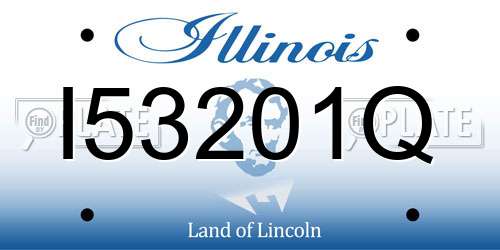 I53201Q Illinois License Plate