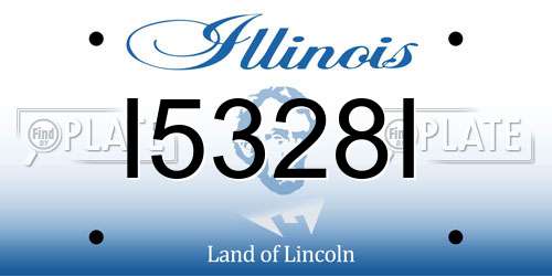 I5328I Illinois License Plate