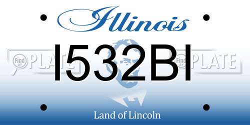 I532BI Illinois License Plate